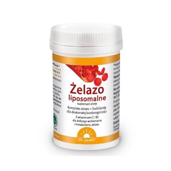 DIETARY SUPPLEMENT Dr Jacob's Liposomal Iron For hematopoiesis, immunity and cognitive function.