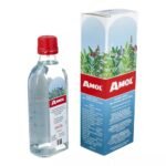 Amol, a combination preparation containing essential oils for oral use, liquid for the skin.
