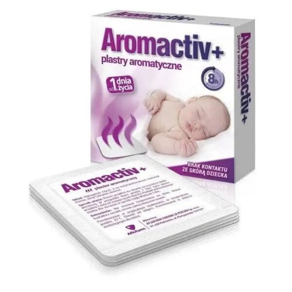 Aromactiv+ aromatic patches have antiseptic properties, clear a stuffy nose and make breathing easier.
