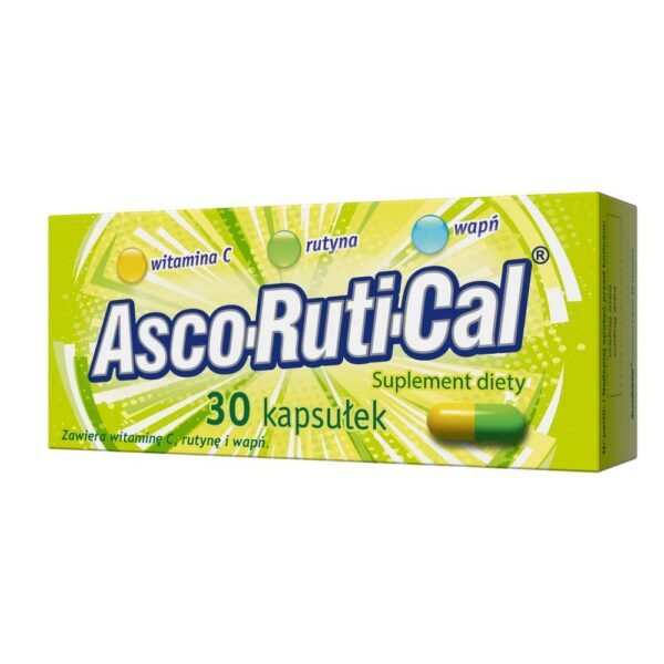 AscoRutiCal is a dietary supplement intended for systematic use during periods of increased need for ingredients that strengthen the body's immunity.