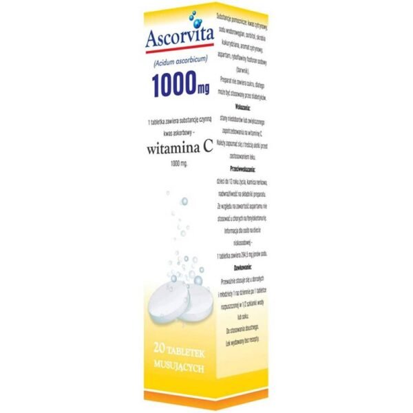 Ascorvita Max Mus   – a dietary supplement containing vitamins and   zinc   . The product is intended for adults.