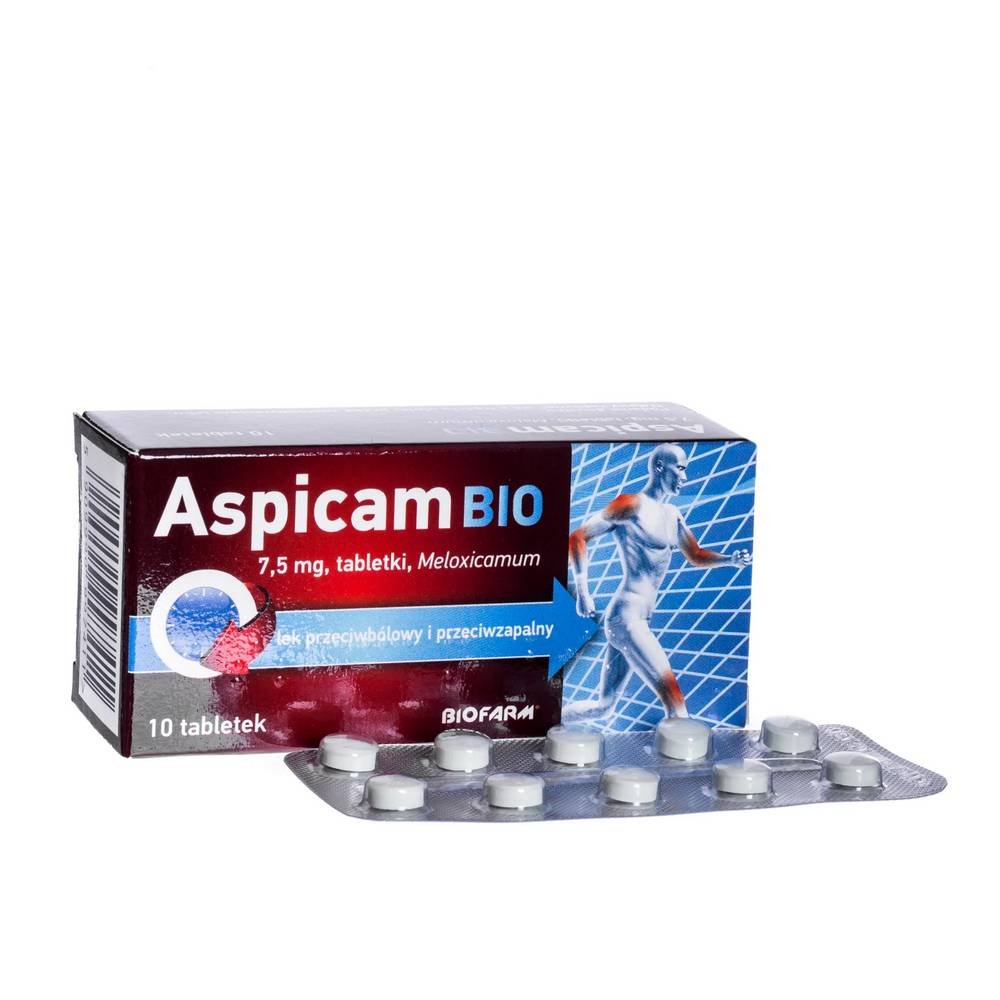 aspicam bio 10 tabletek Aspicam Bio is an anti-inflammatory, analgesic and antipyretic agent.
