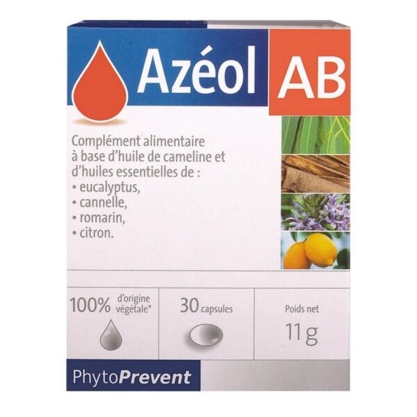 Azéol AB Pileje capsules are a food supplement recommended to fight against bacterial infections by boosting the body's immune defenses .