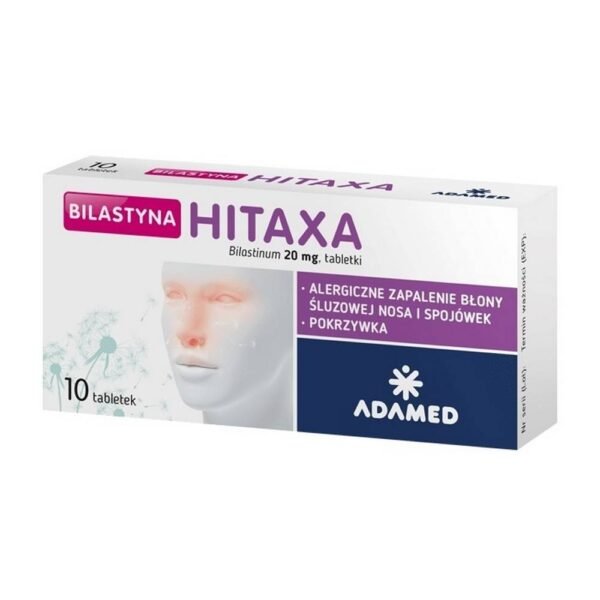 Bilastyna Hitaxa se utiliza para aliviar los síntomas de la fiebre otoñal (estornudos, picazón, secreción nasal, congestión nasal, ojos rojos y llorosos) y otras formas de rinitis alérgica.