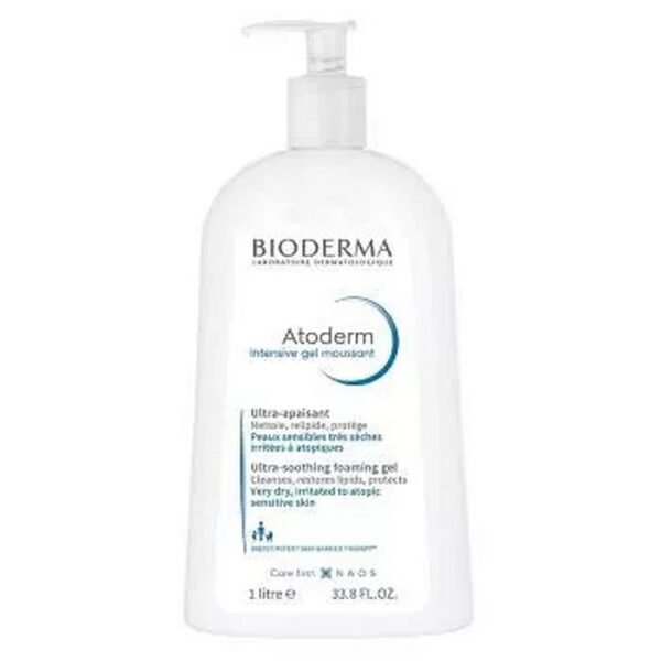 Shower gel for daily soothing and cleansing care for atopic and dry skin.