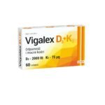 Vigalex D3 + K2 Max is a dietary supplement intended for adults as a dietary supplement with vitamin D and vitamin K (menaquinone - MK-7).