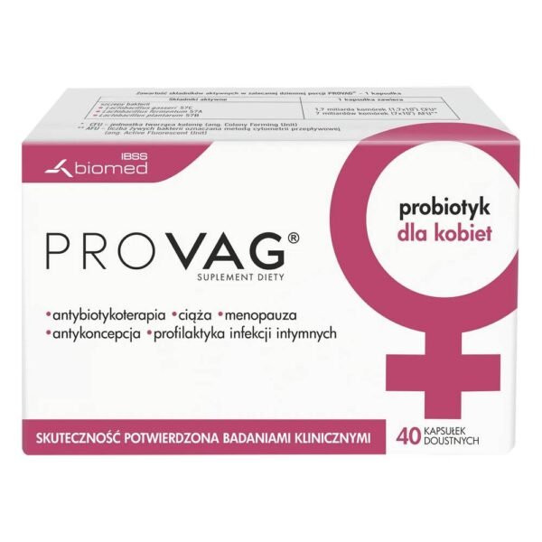 Biomed Provag influences the microbiological balance and maintains the appropriate pH of the vagina.