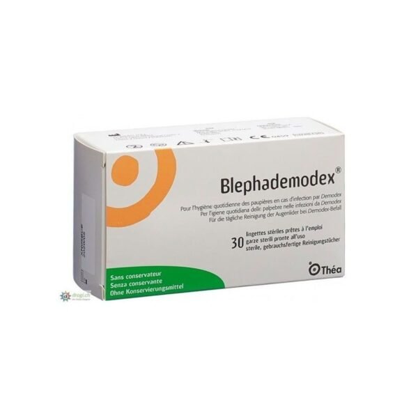 Blephademodex impregnated wipes, from the Théa laboratory, are specially designed for the elimination of crusts, dandruff, impurities