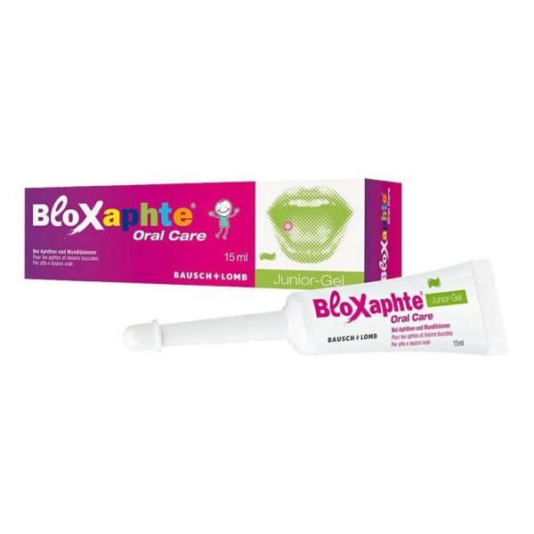The BloXaphte ® Oral Care Junior Gel is suitable for the targeted treatment of aphthae and inflammatory injuries of the mucous membrane.