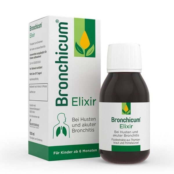 Bronchicum Elixir has expectorant and mucolytic action.