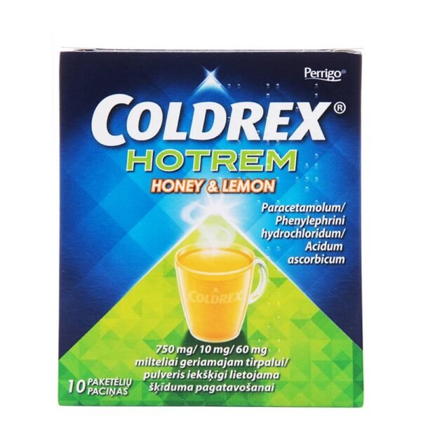 Soluble assistant Coldrex Hot drink fights the adverse symptoms that accompany flu and colds.