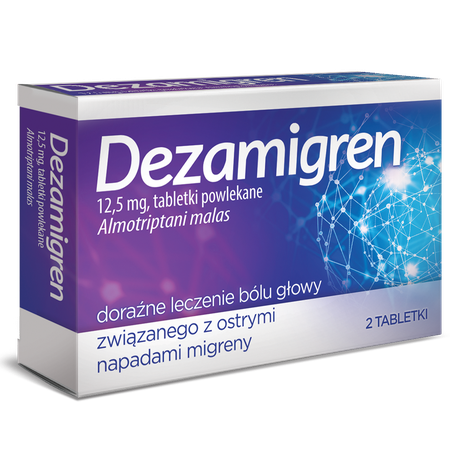 DEZAMIGREN 12.5MG, MIGRAINE MEDICINE, 2 TABLETS