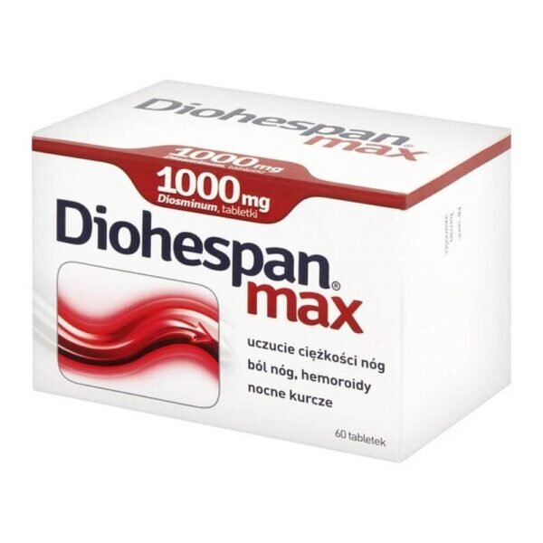 Diogespan max is a medicine in tablet form that increases the tone of venous vessels and has a protective effect on the vessels.