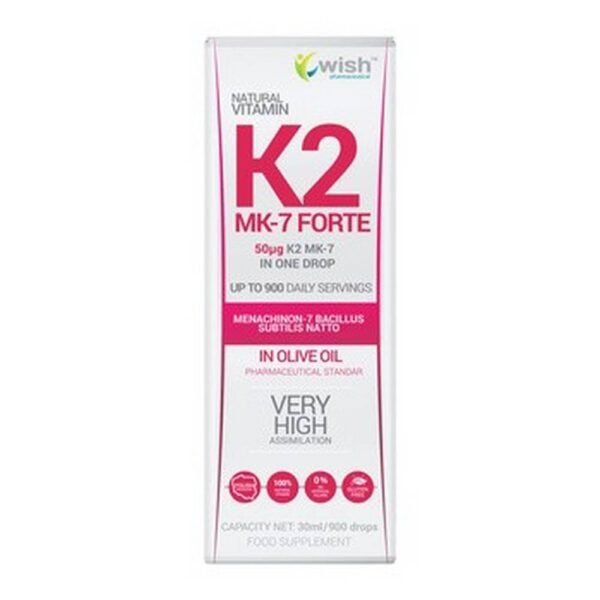 Vitamin K2 MK -7   – food supplement containing vitamin K2 dissolved in olive oil. The product is intended for adults.