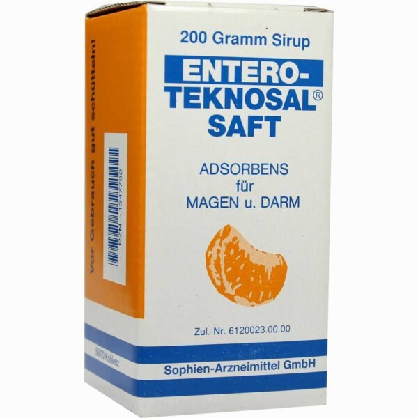 Entero-Teknosal® is a purely physical adsorbent with an effect limited to the gastrointestinal tract.