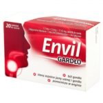 Envil Gardło lozenges for use in inflammation of the throat and oral cavity, and as an aid in the treatment of upper respiratory tract infections with sore throat and tonsillitis (sore throat).