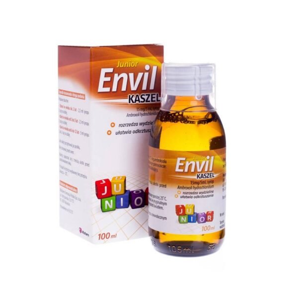 Envil Cough Junior is a medicine in syrup form that has an expectorant and mucolytic effect.