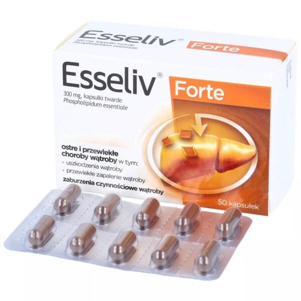 Esseliv forte 300 mg helps treat functional disorders of the liver, bile ducts and gallstones.