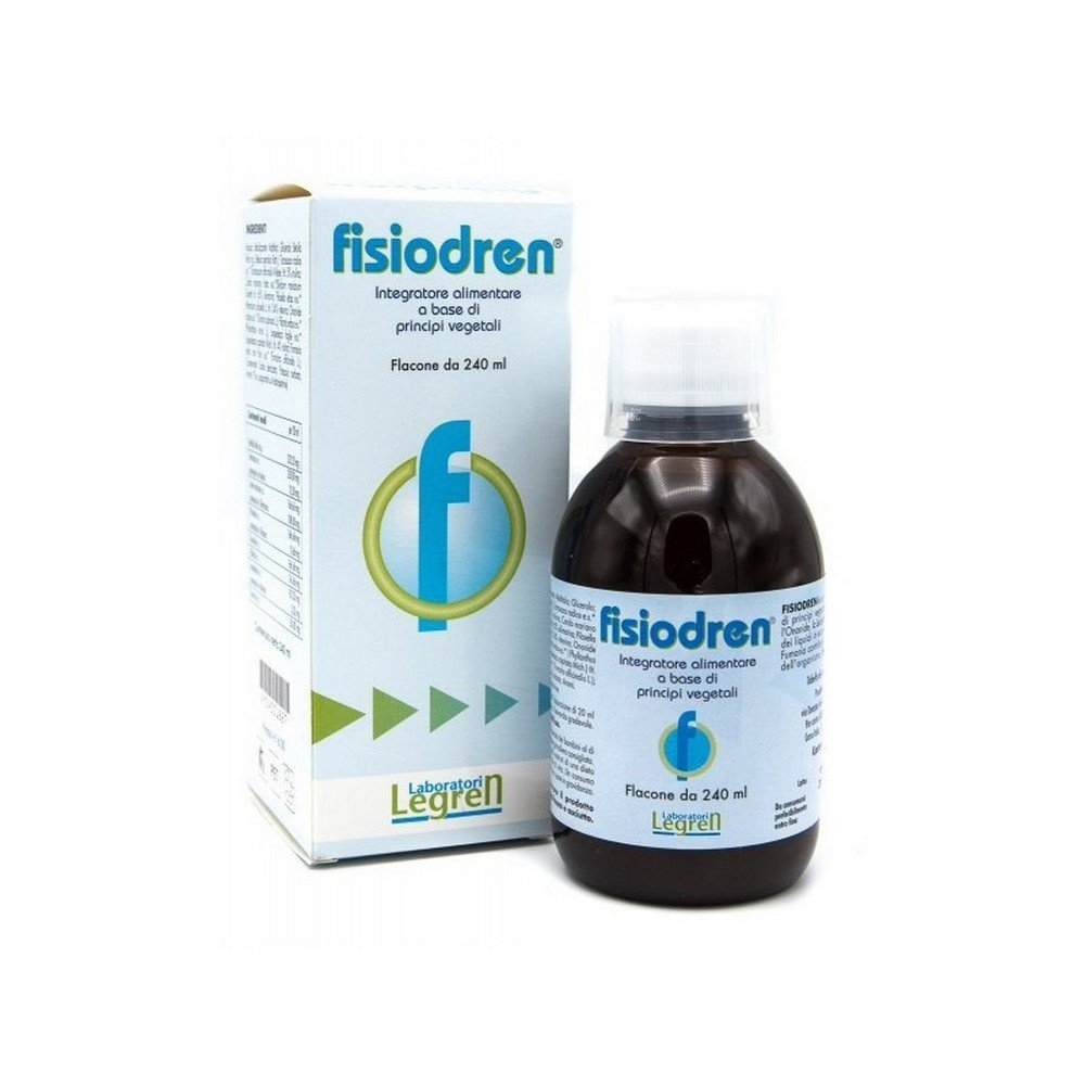 fisiodren draining and purifying solution 240 ml Fisiodren can be useful in water retention and cellulite and in all conditions where general drainage is required.