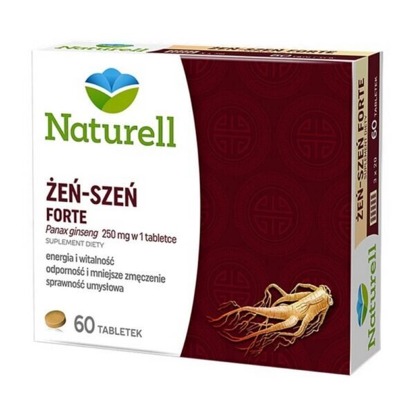 Naturell Ginseng forte   – a dietary supplement that supports the body's vitality. The product is intended for adults.