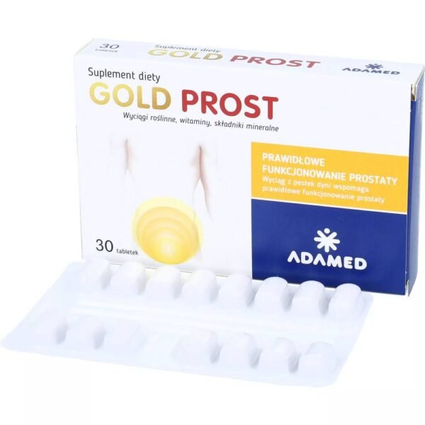 Gold Prost is a dietary supplement containing a specially selected set of ingredients that support the proper functioning of the prostate.