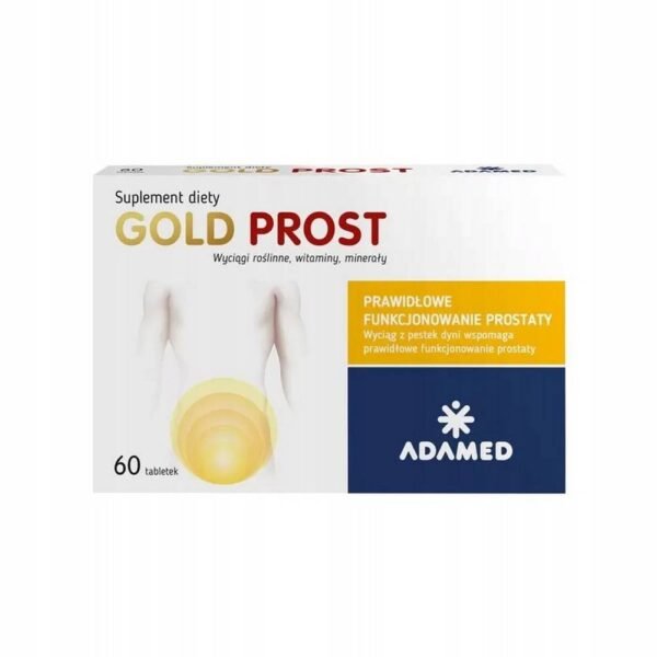Gold Prost es un complemento alimenticio con extracto de semilla de calabaza para hombres mayores de 40 años.