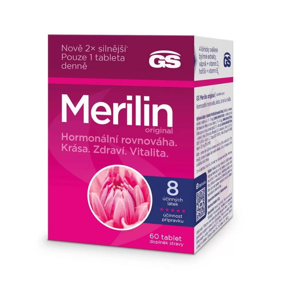 gs merilin original 60 tabletsgs ENVASE 60 tabletas DOSIS Dosis conveniente: solo 1 tableta por día. Seguro para uso a largo plazo. ADVERTENCIA Suplemento dietético. No destinado a niños, mujeres embarazadas o lactantes.