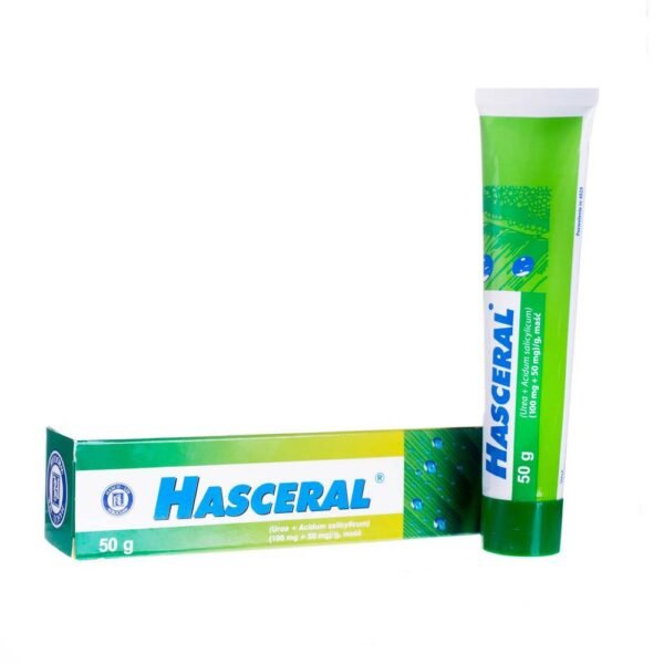Haceral for use in diseases accompanied by impaired keratinization of the epidermis.