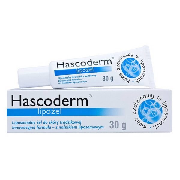 Hascoderm Lipogel has antibacterial properties, soothing acne and seborrheic lesions.
