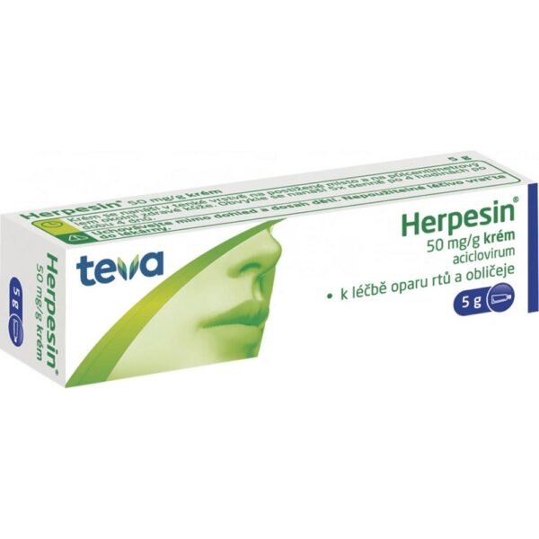 HERPESIN CREAM is used in the treatment of cold sores on the lips and face