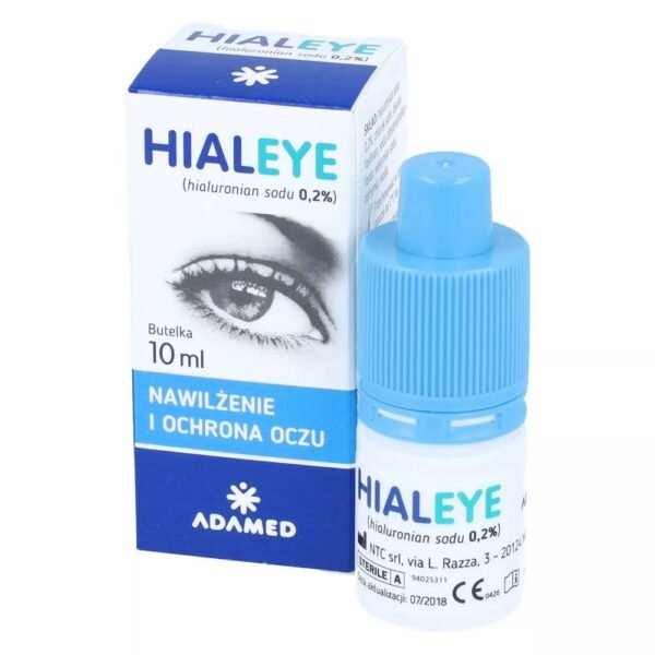 HIAL EYE 0.2% moisturizing eye drops reduce the sensation of irritation, dryness, burning and foreign body sensation in the eyes.