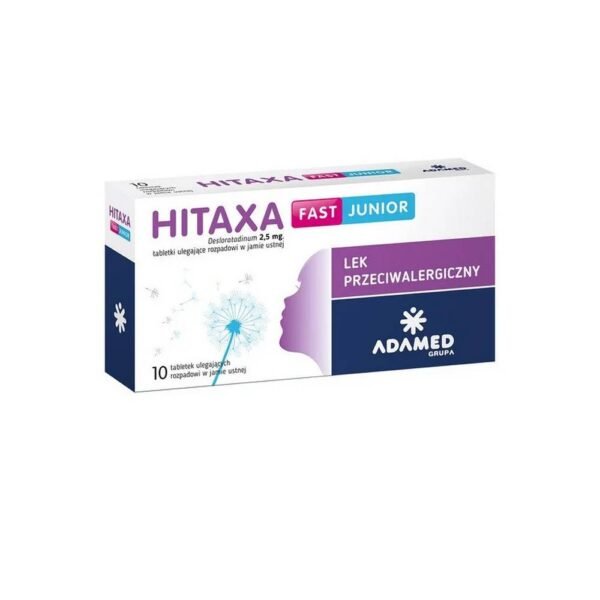 Hitaxa Fast Junior is a medicine that relieves symptoms associated with allergic rhinitis.