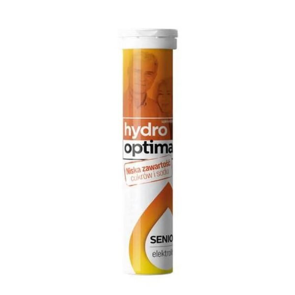 HydroOptima Senior is a dietary supplement in the form of effervescent tablets designed for older adults.