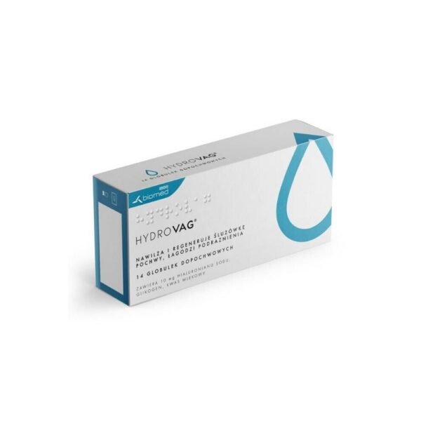 HydroVag vaginal balls moisturize the mucous membrane of the vaginal walls, support regenerative processes, help maintain physiological pH and protect the vagina from harmful external factors.