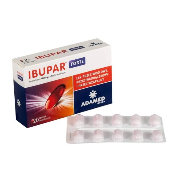 Ibupar Forte 400 mg analgésico, antiinflamatorio y antisalado medio ство.