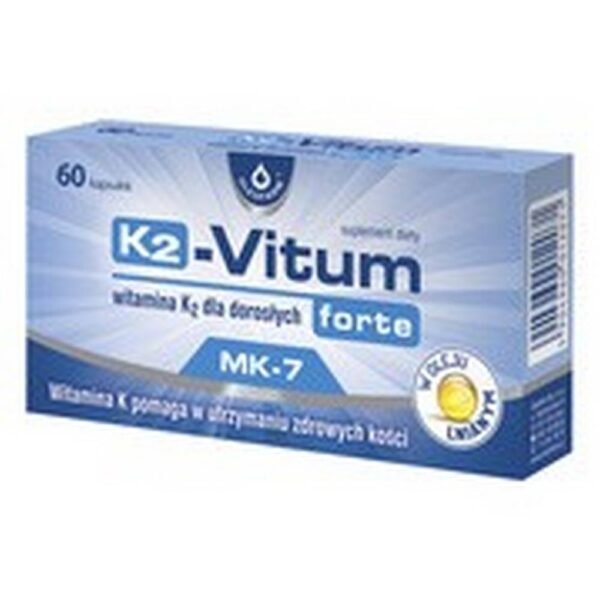K2 -Vitum forte   – dietary supplement containing vitamin K2. The preparation is intended for adults.