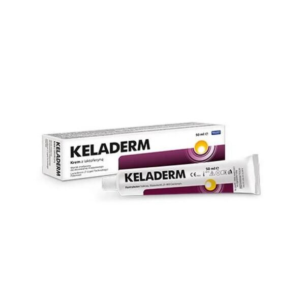 Keladerm cream with lactoferrin is intended for topical use in cases of skin discoloration resulting from hemorrhages (including post-operative), discoloration after sclerotherapy, discoloration caused by venous insufficiency and after laser treatment.