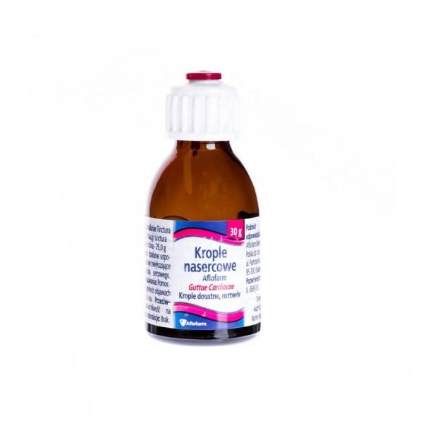 Aflofarm Kardiak drops are an over-the-counter drug intended for maintenance use for very mild symptoms of circulatory failure.
