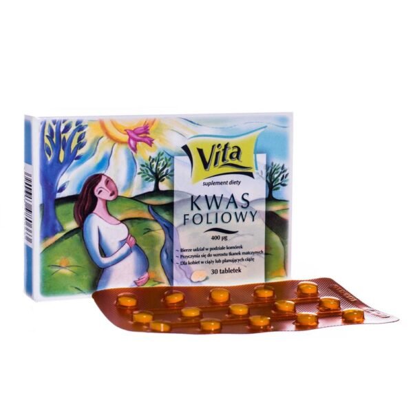 Folic Acid Vita is a drug that replenishes folic acid deficiency, which promotes the growth of maternal tissues during pregnancy, promotes proper blood production and the functioning of the immune system.