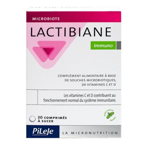 Lactibiane immuno Pileje tablets are a food supplement for  immune system.