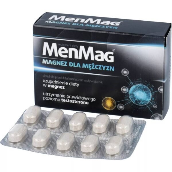 MenMAG helps muscle function, maintains proper testosterone levels in the blood, helps maintain proper protein and glycogen metabolism, and supports natural sexual performance and energy.