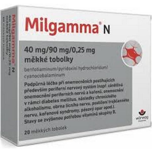The over-the-counter drug "Milgamma N" contains an effective triple combination of high doses of vitamins benfotiamine (B1), B6 ​​and B12, which nourish damaged back nerves and thereby help treat the very cause of back pain.