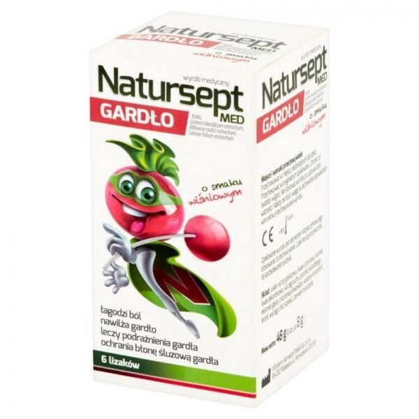 Lollipops Natur-Sept cover the throat mucosa with a protective film, heal irritations, soothe pain and moisturize the throat.