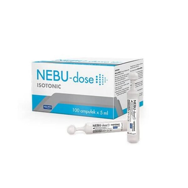 The isotonic drug Nebu Dose is a 0.9% saline solution, available in the form of disposable ampoules for spraying.
