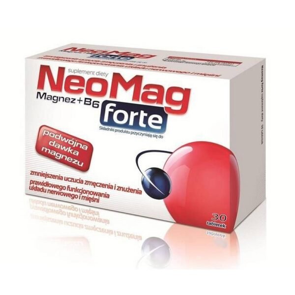 NeoMag Forte food supplement of magnesium and vitamin B6.