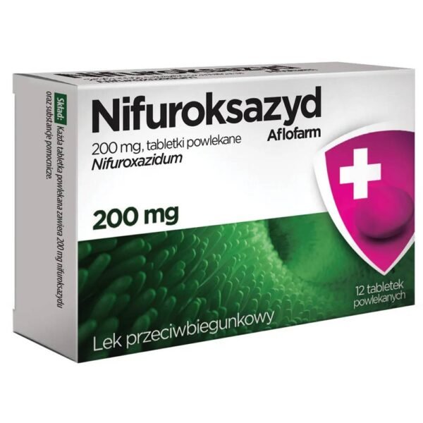 Nifuroxazide Aflofarm is an antibacterial agent used for acute and chronic bacterial diarrhea.