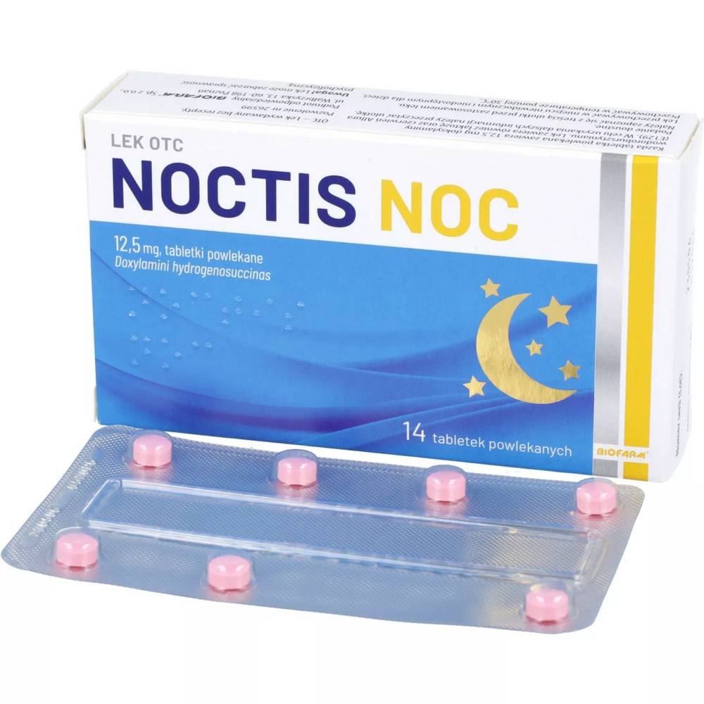 noctis noc 125 mg 14 tabl powlekanych Noctis Nok is a sedative drug effective as a sleeping pill.