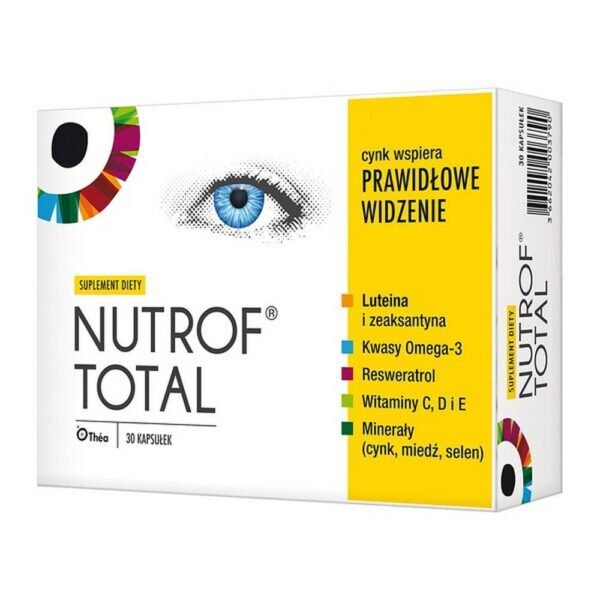 Nutrof total   – food supplement that contains vitamins and minerals. The product is intended for adults.