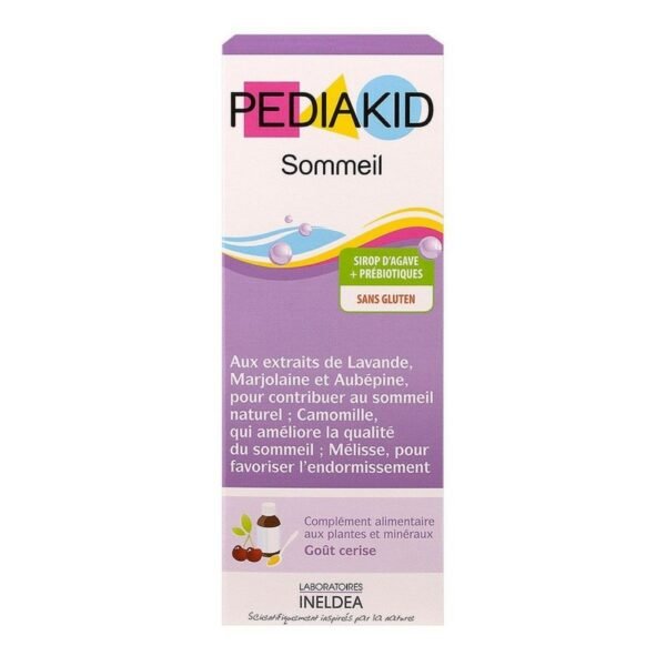 Pediakid Sommeil Ineldea oral solution is a food supplement recommended for children with sleep disorders.