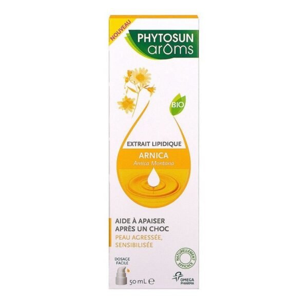 Arnica Phytosun Arôms lipid extract helps reduce bruises and bumps.